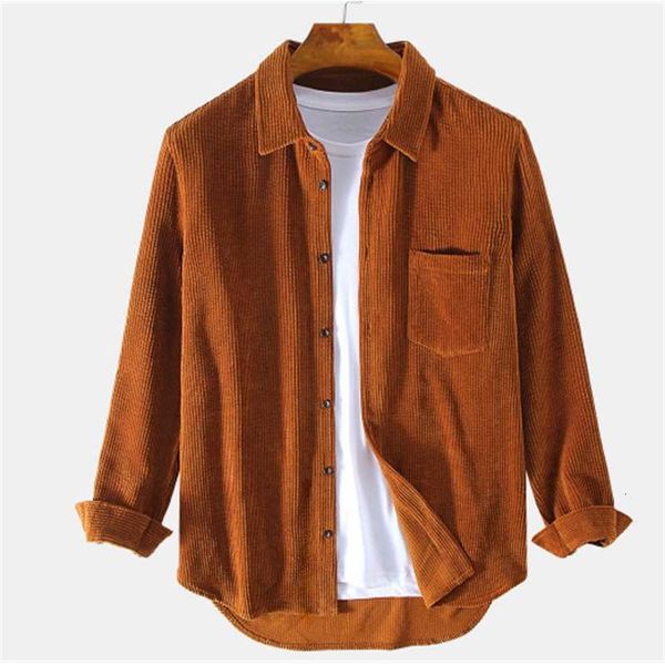 2021 new corduroy long sleeve pocket shirtslim fit fashion floral print dress males clothes, White;black
2021 new corduroy long sleeve pocket shirtslim fit fashion floral print dress males clothes, White;black