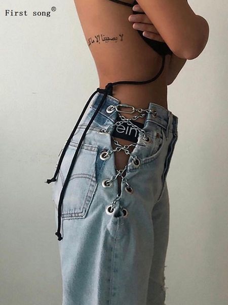 heavy-duty craft side split cross belt metal chain high waist 2020new ladies fashion personality wild women's jeans, Blue
heavy-duty craft side split cross belt metal chain high waist 2020new ladies fashion personality wild women's jeans, Blue