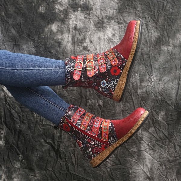 new women's ethnic long tube boots handmade embroidery winter mid-calf riding lady retro rome style low heel pu leather shoes #ku9a, Black
new women's ethnic long tube boots handmade embroidery winter mid-calf riding lady retro rome style low heel pu leather shoes #ku9a, Black