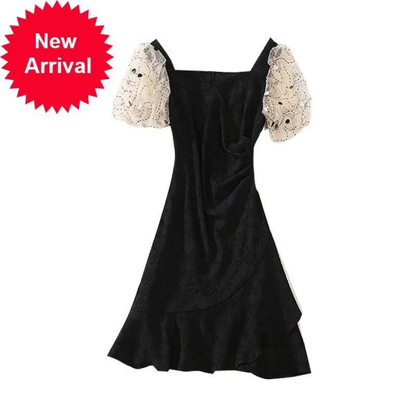 2021 new summer short square collar of vintage thin little black polka dot bubble sleeve women dressed as party dresses zqo5, Black;gray
2021 new summer short square collar of vintage thin little black polka dot bubble sleeve women dressed as party dresses zqo5, Black;gray