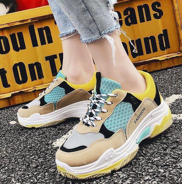 new 2020 flat sneakers women spell color platform shoes breathable walking shoe laces casual loves shoes large size, Black 
new 2020 flat sneakers women spell color platform shoes breathable walking shoe laces casual loves shoes large size, Black