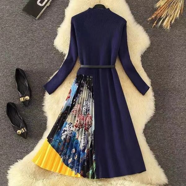 2021 new merchall winter fashion designer spring autumn women's sashes knitting long sleeve patchwork pleated es agwr, Black;gray
2021 new merchall winter fashion designer spring autumn women's sashes knitting long sleeve patchwork pleated es agwr, Black;gray