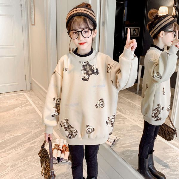 girls' winter korean clothing 2020 new plush and thickened sweater big children's animal letter long sve pullover, Black
girls' winter korean clothing 2020 new plush and thickened sweater big children's animal letter long sve pullover, Black