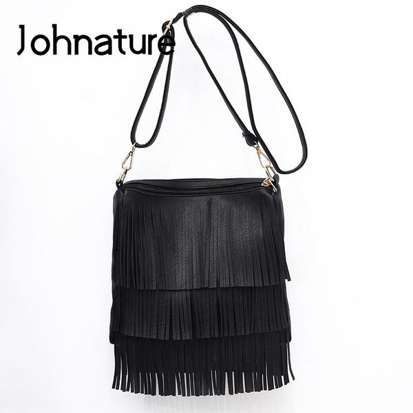 johnature fashion tassel soft pu leather women bag 2020 new all-match large capacity shoulder bags luxury female crossbody bags
johnature fashion tassel soft pu leather women bag 2020 new all-match large capacity shoulder bags luxury female crossbody bags