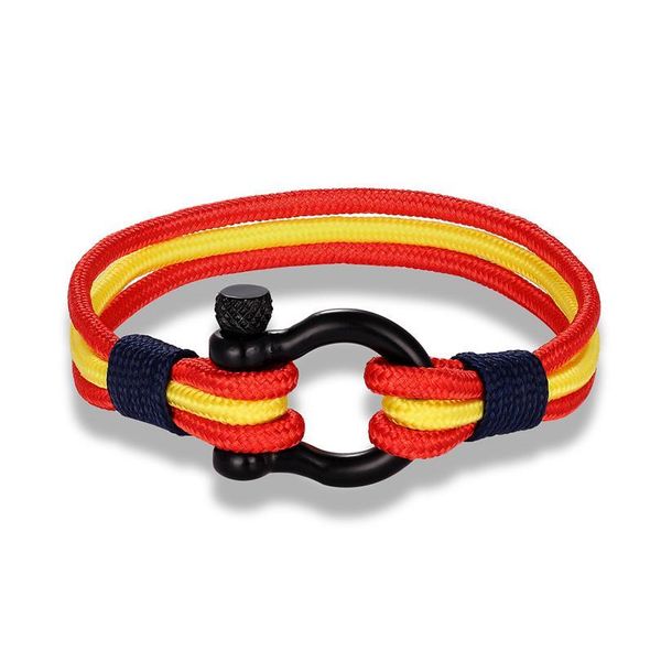 mkendn new fashion country spain flag sport camping parachute cord men women nautical survival rope chain bracelet spo jllztb
mkendn new fashion country spain flag sport camping parachute cord men women nautical survival rope chain bracelet spo jllztb