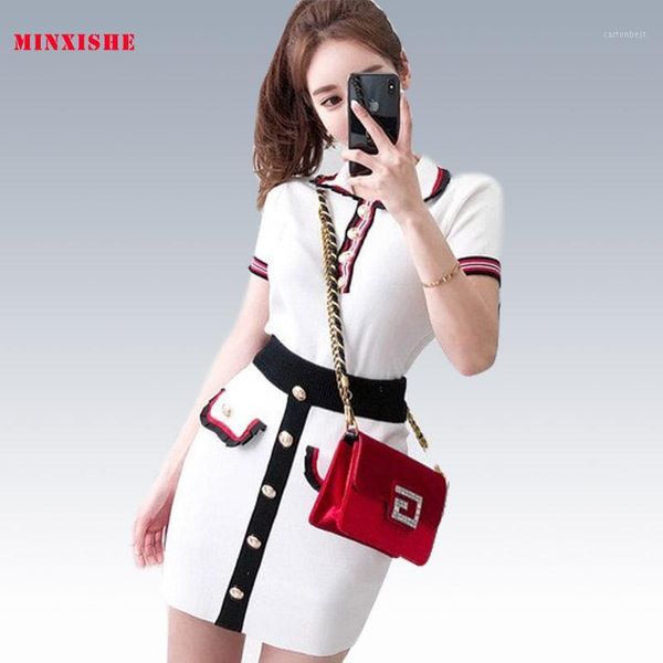 women's two piece pants 2 set women skirt elegant knitted mini bodycon party bandage summer dress 2pcs outfits suit sets 20211, White 
women's two piece pants 2 set women skirt elegant knitted mini bodycon party bandage summer dress 2pcs outfits suit sets 20211, White