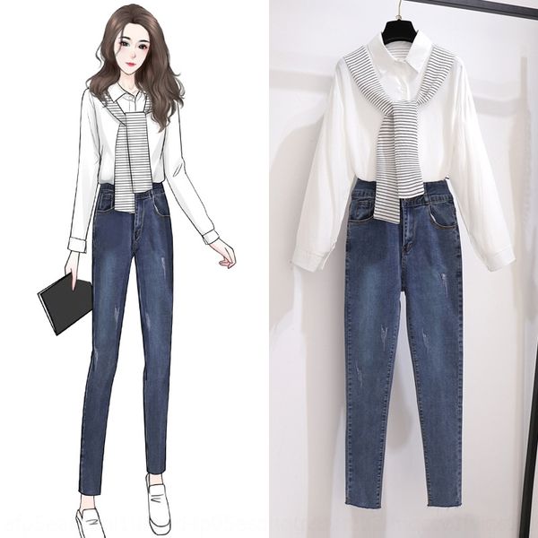 h6ctr shirt suit women's 2020 autumn new korean jeans socialite graceful style and jeansshirt jeans age-reducing suit western style two, Gray
h6ctr shirt suit women's 2020 autumn new korean jeans socialite graceful style and jeansshirt jeans age-reducing suit western style two, Gray