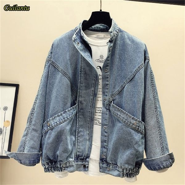 guilantu spring denim coat women mandarin collar single breasted solid vintage jeans jacket female loose streetwear jackets lj200813, Black;brown
guilantu spring denim coat women mandarin collar single breasted solid vintage jeans jacket female loose streetwear jackets lj200813, Black;brown