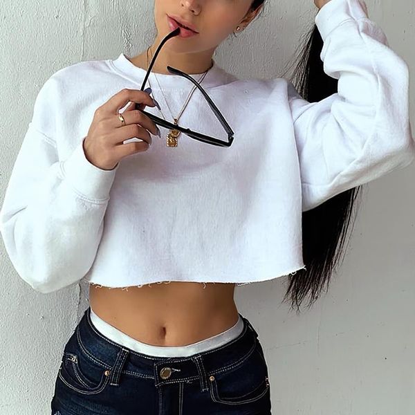 women's hoodies & sweatshirts sweatshirt pullover solid crop hoodie harajuku clothes short jumpers, Black
women's hoodies & sweatshirts sweatshirt pullover solid crop hoodie harajuku clothes short jumpers, Black