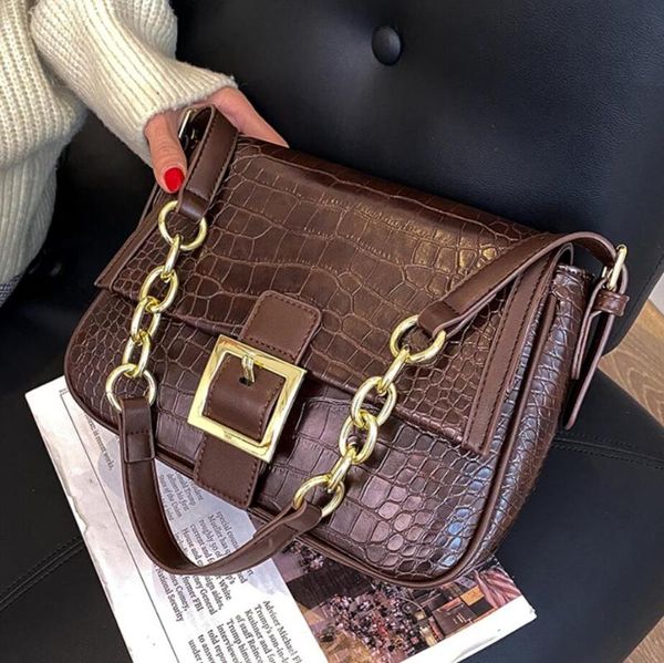 shoulder bags crocodile pattern square armpit bag 2021 quality pu leather women's designer handbag high capacity messenger
shoulder bags crocodile pattern square armpit bag 2021 quality pu leather women's designer handbag high capacity messenger