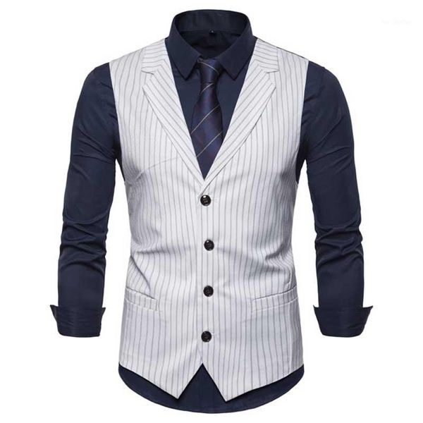 men's vests summer spring men suit vest single breasted striped blazer business office dress wedding casual waistcoat clothing1, Black;white
men's vests summer spring men suit vest single breasted striped blazer business office dress wedding casual waistcoat clothing1, Black;white