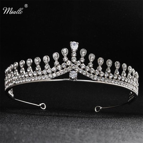 miallo fashion crystal cz alloy queen princess tiaras and crowns bridal headpieces wedding hair jewelry diadem for women, Golden;silver
miallo fashion crystal cz alloy queen princess tiaras and crowns bridal headpieces wedding hair jewelry diadem for women, Golden;silver