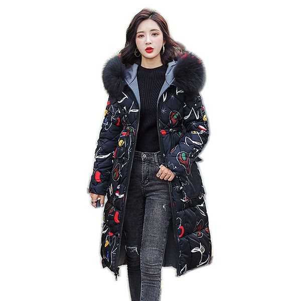 female large raccoon fur jacket women 2019 warm thicken hood winter coat women's cotton down parka plus size, Black
female large raccoon fur jacket women 2019 warm thicken hood winter coat women's cotton down parka plus size, Black
