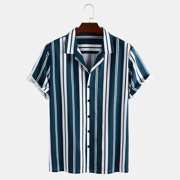 2021 new short sleeve classic stripe printing casual men's shirtslim fit fashion floral print dress males clothes, White;black
2021 new short sleeve classic stripe printing casual men's shirtslim fit fashion floral print dress males clothes, White;black