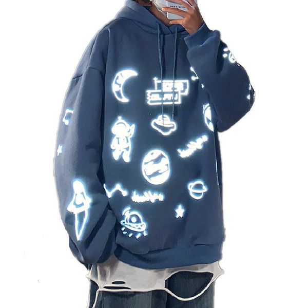 2021 осень зима вселенная луна нло рефлексивные мужские толстовки повседневная свободная толстовка мода улица плюс бархатная утолщение, Black
2021 осень зима вселенная луна нло рефлексивные мужские толстовки повседневная свободная толстовка мода улица плюс бархатная утолщение, Black