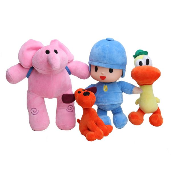 4pcs/lot 21-30cm pocoyo plush elly pato pocoyo loula plush toys stuffed soft animal toys doll for kids birthday x-mas gifts 1011 
4pcs/lot 21-30cm pocoyo plush elly pato pocoyo loula plush toys stuffed soft animal toys doll for kids birthday x-mas gifts 1011