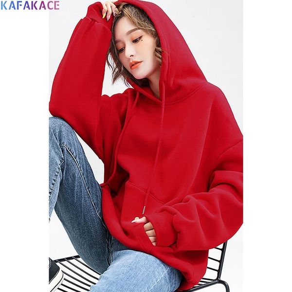 kafakace women hoodies & sweatshirts basic thickening solid &tees casual hoodies long sleeve sweatshirts new pullover 201102, Black
kafakace women hoodies & sweatshirts basic thickening solid &tees casual hoodies long sleeve sweatshirts new pullover 201102, Black