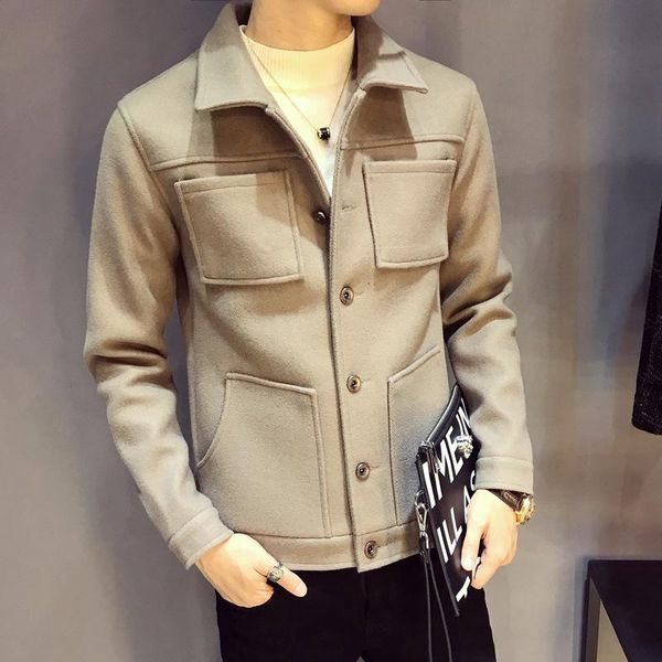 woolen cloth jacket, men's new season handsome youth leisure cloth short coat, Black;brown
woolen cloth jacket, men's new season handsome youth leisure cloth short coat, Black;brown