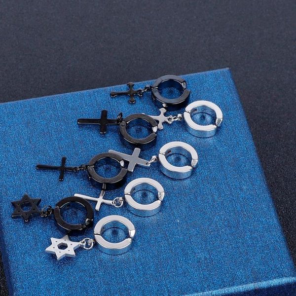 stud 1pc fashion stainless steel earrings skull cross star tassel for women men hip hop jewelry gifts 1pieces, Golden;silver
stud 1pc fashion stainless steel earrings skull cross star tassel for women men hip hop jewelry gifts 1pieces, Golden;silver