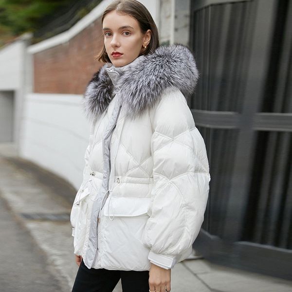 outwear large janveny natural parkas 90% 2020 puffer coat long new winter jacket duck collar white fox down fur slim women viqpa, Black
outwear large janveny natural parkas 90% 2020 puffer coat long new winter jacket duck collar white fox down fur slim women viqpa, Black