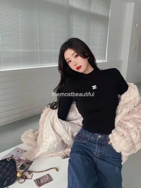 women's sweaters autumn and winter ce plush thickened half height round neck bottomed shirt women's fashion brand warm versatile w, White;black
women's sweaters autumn and winter ce plush thickened half height round neck bottomed shirt women's fashion brand warm versatile w, White;black