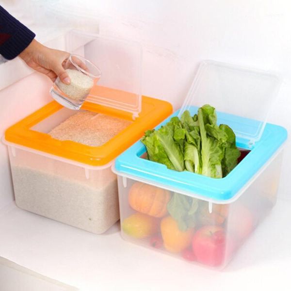 10l rice storage box grain cereal dispenser home kitchen flour container bucket1
10l rice storage box grain cereal dispenser home kitchen flour container bucket1