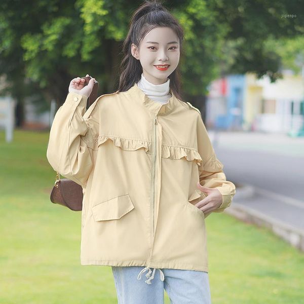 women's jackets cute fashion jacket zipper casual loose korean style streetwear baseball polyester mujer chaqueta coat women de50jk1, Black;brown
women's jackets cute fashion jacket zipper casual loose korean style streetwear baseball polyester mujer chaqueta coat women de50jk1, Black;brown