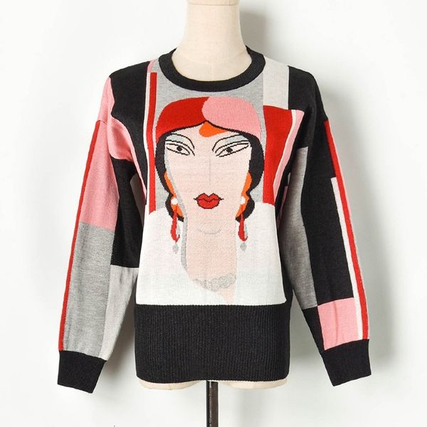 new european style bluffs for women of the girl in cartoon pullovers 2021 autumn gross jumpers female o-neck basic keem, White;black
new european style bluffs for women of the girl in cartoon pullovers 2021 autumn gross jumpers female o-neck basic keem, White;black