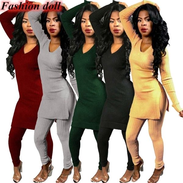 elegant two piece set and pants autumn outfits tracksuit women sweater ribbed office lady ensemble femme dos piezas y200110, White
elegant two piece set and pants autumn outfits tracksuit women sweater ribbed office lady ensemble femme dos piezas y200110, White