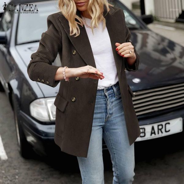 women's suits & blazers breasted autumn corduroy jackets zanzea 2021 winter women's double pockets outerwear vintage solid thin co, White;black
women's suits & blazers breasted autumn corduroy jackets zanzea 2021 winter women's double pockets outerwear vintage solid thin co, White;black