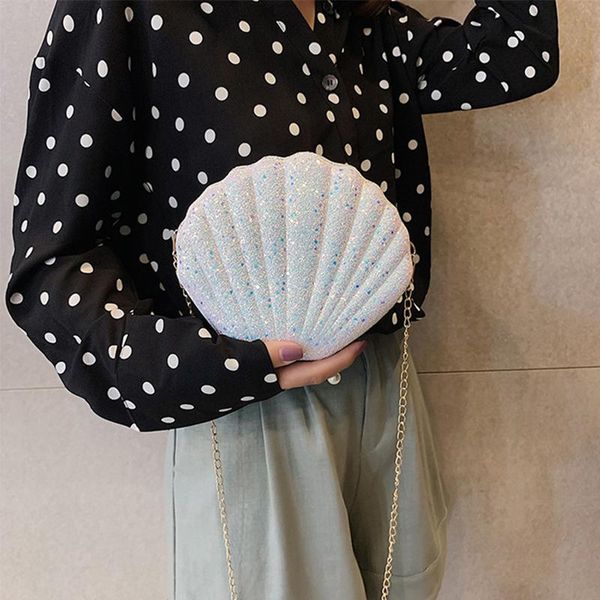 fashion cute laser sequins small shell shoulder bag phone money pouch summer chain pouch crossbody bags for women purse
fashion cute laser sequins small shell shoulder bag phone money pouch summer chain pouch crossbody bags for women purse
