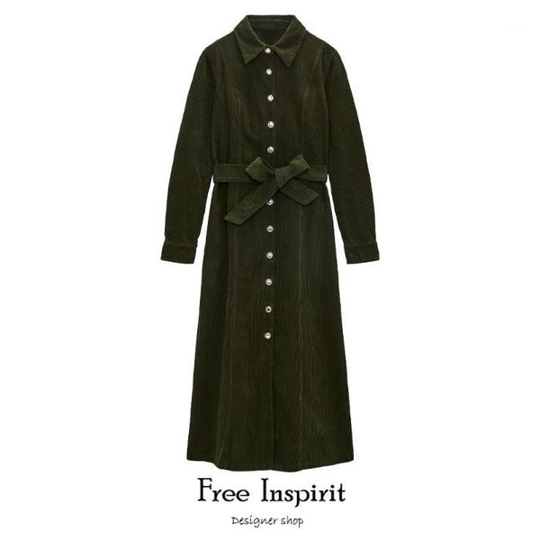 2020 inspirit new arrival winter female vintage sashes dress ankle-length women's corduroy dresses1, Black;gray
2020 inspirit new arrival winter female vintage sashes dress ankle-length women's corduroy dresses1, Black;gray