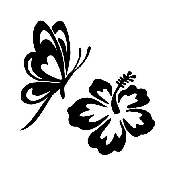 16*15.9cm butterfly & hibiscus vinyl car truck window bumper sticker decal fashion personality creativity car stickers
16*15.9cm butterfly & hibiscus vinyl car truck window bumper sticker decal fashion personality creativity car stickers