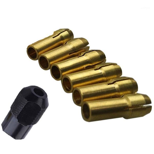 7 pcs/set metal drill chucks collet brass drill chucks collet bits 1-3.2mm shank screw nut dremel rotary collect chuck bit1
7 pcs/set metal drill chucks collet brass drill chucks collet bits 1-3.2mm shank screw nut dremel rotary collect chuck bit1