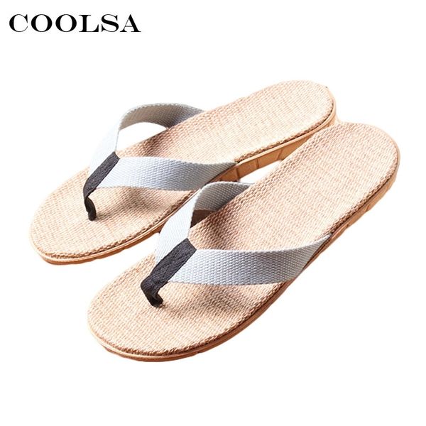 coolsa new summer men linen slippers fabric webbing flax flip flops flat non slip indoor slippers man casual beach sandals shoes t200408, Black
coolsa new summer men linen slippers fabric webbing flax flip flops flat non slip indoor slippers man casual beach sandals shoes t200408, Black