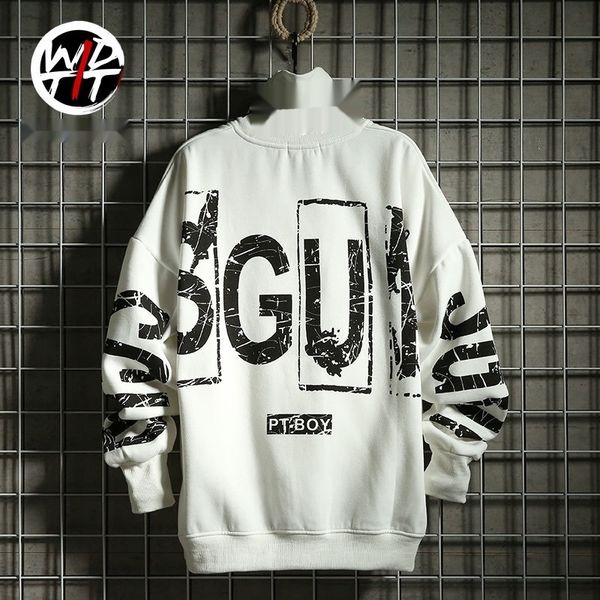 winter street hip hop high crew neck sweater pullover pullovercoat pullovercoat men's alphabet printed loose pullover with velvet sweat, Black
winter street hip hop high crew neck sweater pullover pullovercoat pullovercoat men's alphabet printed loose pullover with velvet sweat, Black