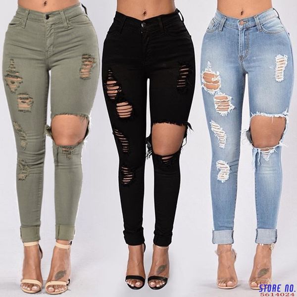 black ripped jeans for women denim pencil pants trousers high waist stretch skinny jeans torn jeggings plus size mom 2020, Blue
black ripped jeans for women denim pencil pants trousers high waist stretch skinny jeans torn jeggings plus size mom 2020, Blue