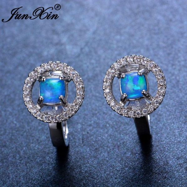 hoop & huggie junxin women round blue fire opal earring silver color earrings for fashion jewelry double, Golden;silver
hoop & huggie junxin women round blue fire opal earring silver color earrings for fashion jewelry double, Golden;silver