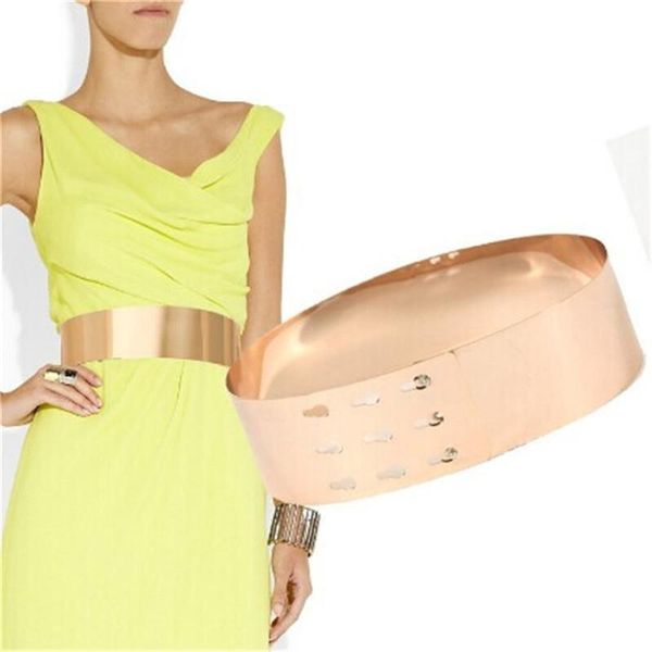 women punk full metal mirror skinny waist belt 2020 metallic gold plate 7cm wide chains lady ceinture sashes for dresses, Black;brown
women punk full metal mirror skinny waist belt 2020 metallic gold plate 7cm wide chains lady ceinture sashes for dresses, Black;brown