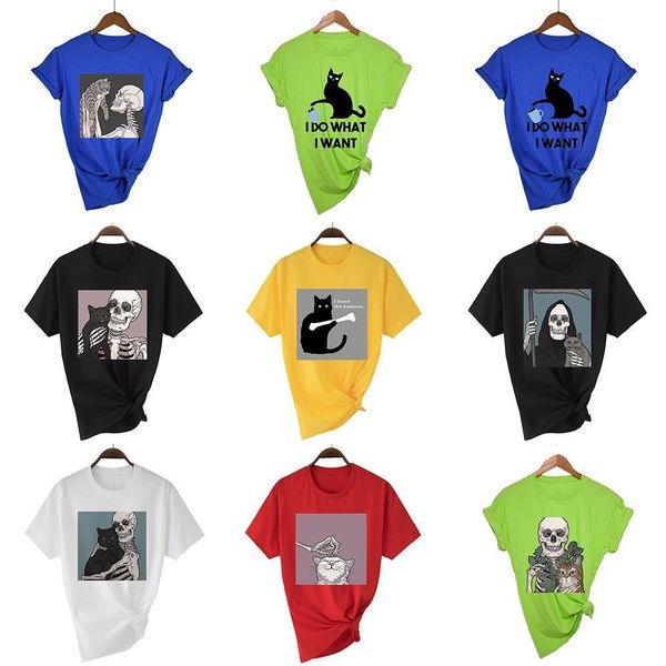 скелеты и кошки футболка ropa mujer ретро искусство печатает топ футболки tee fit color hipster street street close beveriber футболка женщи, White
скелеты и кошки футболка ropa mujer ретро искусство печатает топ футболки tee fit color hipster street street close beveriber футболка женщи, White