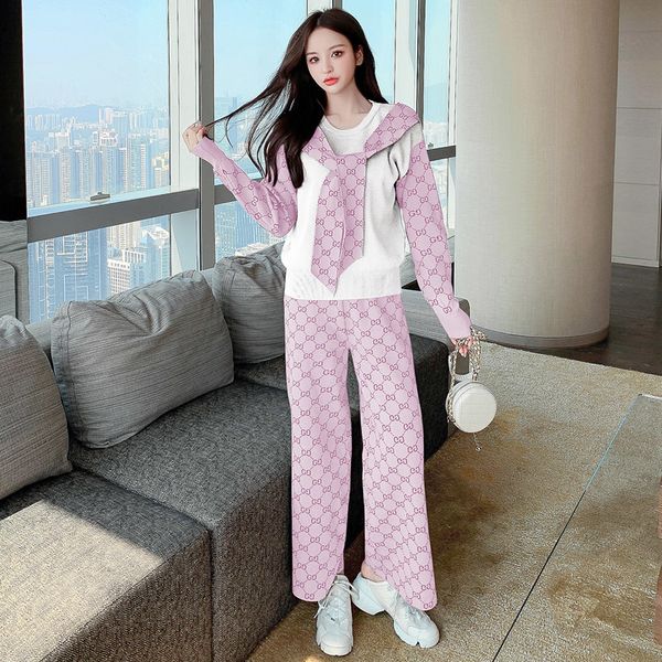 2021 new new spring korean age-reducing college style knit suit female fashion ladies trend ao78, Gray
2021 new new spring korean age-reducing college style knit suit female fashion ladies trend ao78, Gray