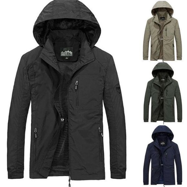 outdoor jackets&hoodies 4xl men winter warm hooded jacket solid long sleeve zipper outwear waterproof windproof hiking fishing climbing coat, Blue;black
outdoor jackets&hoodies 4xl men winter warm hooded jacket solid long sleeve zipper outwear waterproof windproof hiking fishing climbing coat, Blue;black
