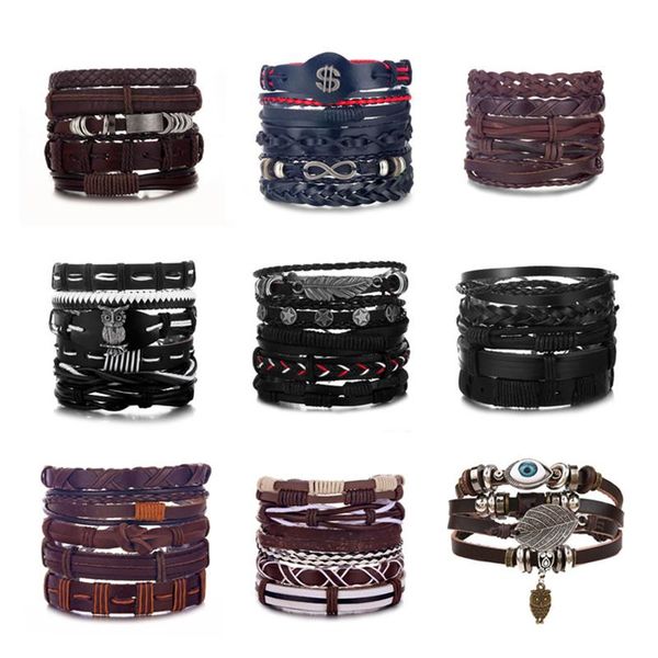 aliutom mix стиль vintage multiple charm кожаные браслеты набор для мужчин женщина мода punk нарукавье кожаный браслет браслеты, Golden;silver
aliutom mix стиль vintage multiple charm кожаные браслеты набор для мужчин женщина мода punk нарукавье кожаный браслет браслеты, Golden;silver