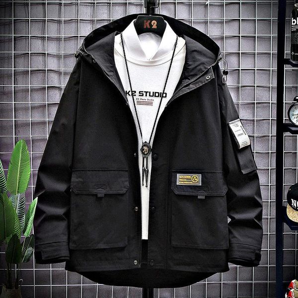 men's jackets hoodies autumn spring casual fashion coat hooded loose large size trendy workwear lightweight jacket clothes, Black;brown
men's jackets hoodies autumn spring casual fashion coat hooded loose large size trendy workwear lightweight jacket clothes, Black;brown