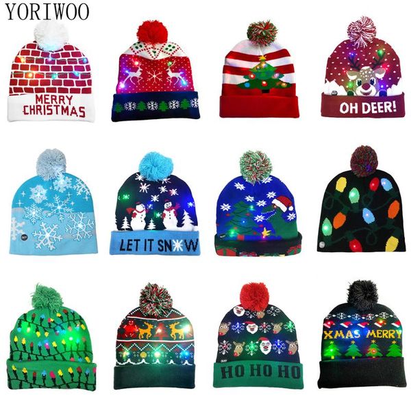 yoriwoo led christmas hat for boys girls sweater knitted beanie christmas knitted hat kids adults merry party supplies 
yoriwoo led christmas hat for boys girls sweater knitted beanie christmas knitted hat kids adults merry party supplies