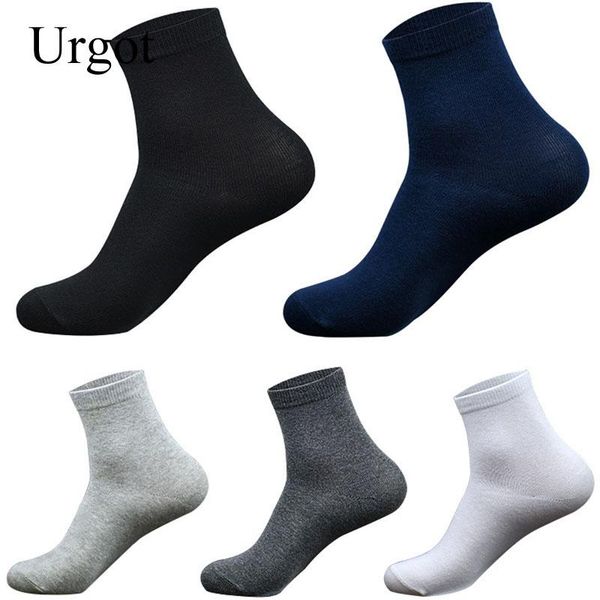 urgot 5 pairs autumn winter new men's socks pure cotton casual solid color men's sweat-absorbent breathable thick socks meias, Black
urgot 5 pairs autumn winter new men's socks pure cotton casual solid color men's sweat-absorbent breathable thick socks meias, Black