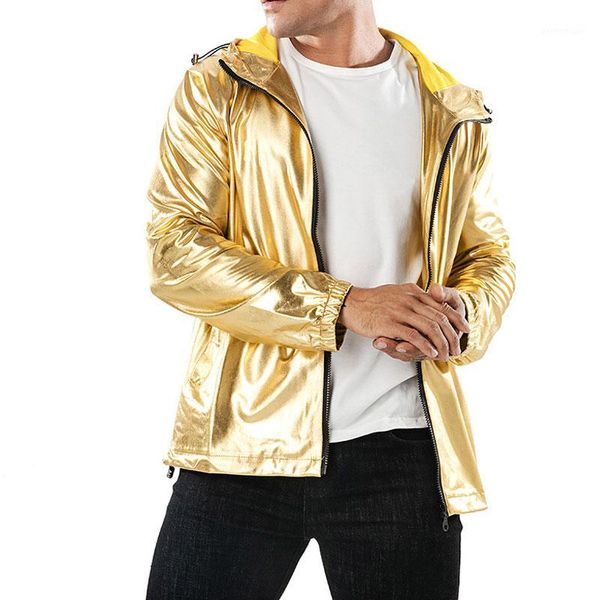 men's jackets hooded spring coat femme zip up waterproof men's metallic color bomber jacket mens outerwear1, Black;brown
men's jackets hooded spring coat femme zip up waterproof men's metallic color bomber jacket mens outerwear1, Black;brown