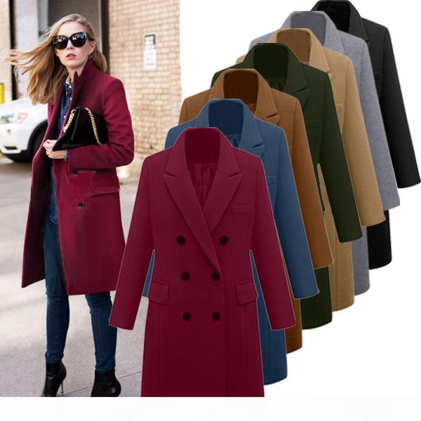 womens winter lapel wool coat trench jacket long overcoat outwear autumn winter dropshipping size leisure work clothes selling t200110, Black
womens winter lapel wool coat trench jacket long overcoat outwear autumn winter dropshipping size leisure work clothes selling t200110, Black