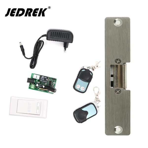 12v 315mhz remote control electric strikes with two remote handle exit button full kit fail safe/fail scure
12v 315mhz remote control electric strikes with two remote handle exit button full kit fail safe/fail scure