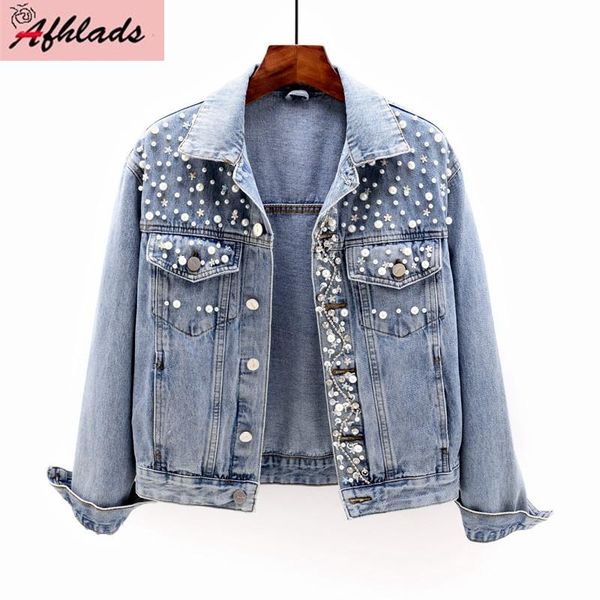 denim jacket female spring and autumn new korean beaded sequin jacket wild long-sleeved single-breasted outerwear, Black;brown
denim jacket female spring and autumn new korean beaded sequin jacket wild long-sleeved single-breasted outerwear, Black;brown